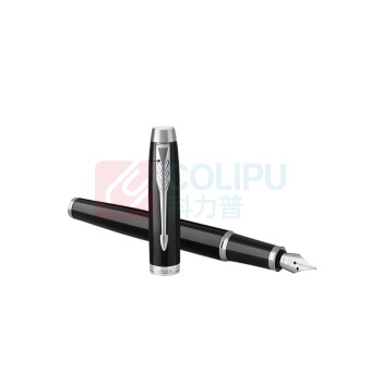 派克 PARKER 纯黑丽雅白夹墨水笔 经典款 IM系列 含笔盒+手提袋