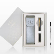 派克 PARKER 黑色宝珠笔+笔套盒 威雅XL入门款