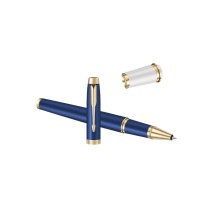 派克 PARKER 宝珠笔 IM安可拉蓝金夹