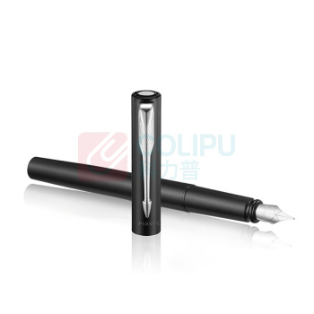 派克 PARKER 威雅XL经典黑白夹墨水笔 F尖 (黑色)