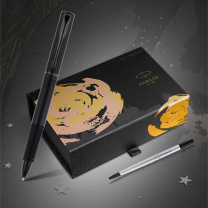 派克 PARKER 威雅星空黑黑夹宝珠笔+城市之星礼盒