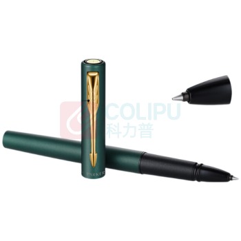 派克 PARKER 宝珠笔+笔芯套盒 威雅XL森林绿金夹