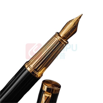 派克 PARKER 墨水笔+木制套盒 精英睿智黑金夹