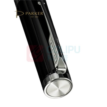 派克 PARKER 宝珠笔+木制套盒 精英睿智黑白夹