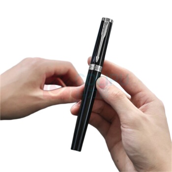 派克 PARKER 宝珠笔+木制套盒 精英睿智黑白夹