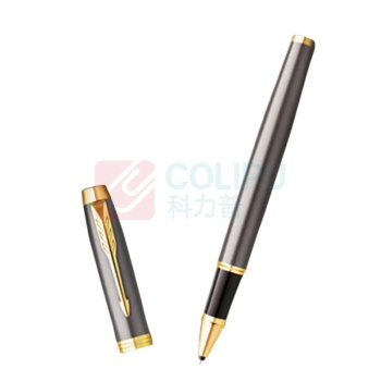 派克 PARKER 签字笔 IM灰金夹宝珠笔 0.7mm (灰金)