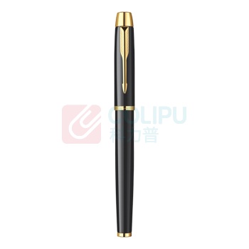 派克 PARKER IM纯黑丽雅金夹墨水笔 IM F尖 老款TS