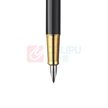 派克 PARKER IM纯黑丽雅金夹墨水笔 IM F尖 老款TS