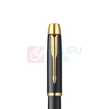 派克 PARKER IM纯黑丽雅金夹墨水笔 IM F尖 老款TS