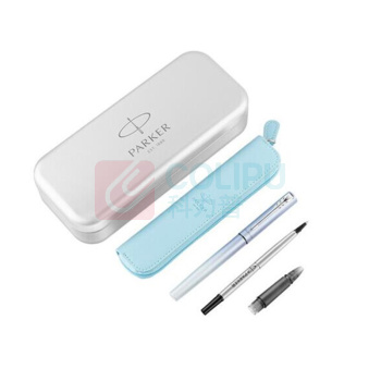 派克 PARKER 威雅XL樱花蓝特别款套装 (樱花蓝) (钢笔+宝珠笔+笔盒+墨囊)