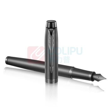 派克 PARKER IM理性之黑墨水笔麒麟套装 F尖
