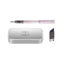 派克 PARKER 樱花粉墨水笔 F尖 (樱花粉) (钢笔+笔盒+墨囊) 威雅XL