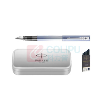 派克 PARKER 樱花蓝墨水笔 F尖 (樱花蓝) (钢笔+笔盒+墨囊) 威雅XL