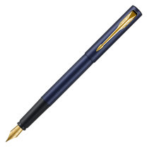 派克 PARKER 威雅XL逐浪蓝金夹墨水笔 F尖 1支/盒