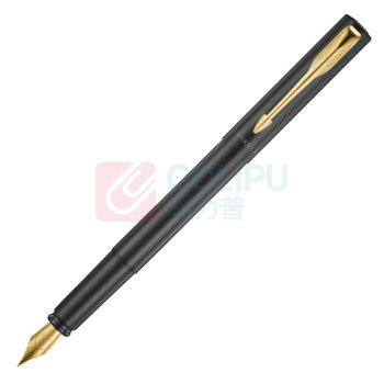 派克 PARKER 威雅XL经典黑金夹墨水笔 F尖 1支/盒