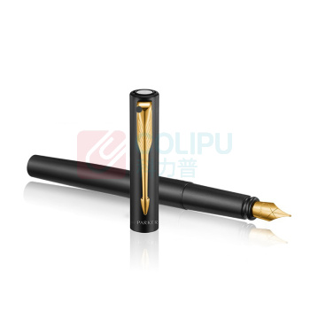 派克 PARKER 威雅XL经典黑金夹墨水笔 F尖 1支/盒