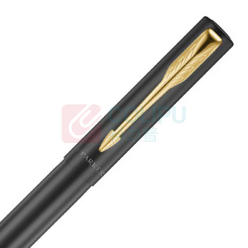 派克 PARKER 威雅XL经典黑金夹墨水笔 F尖 1支/盒
