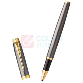 派克 PARKER 宝珠笔 IM灰金夹