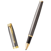 派克 PARKER 宝珠笔 IM灰金夹