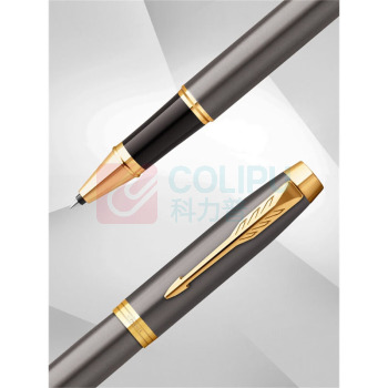 派克 PARKER 宝珠笔 IM灰金夹