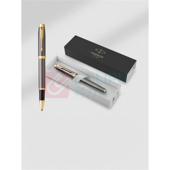 派克 PARKER 宝珠笔 IM灰金夹