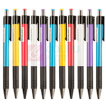 晨光 M&G 圆珠笔 ABP88402 0.7mm (黑色) 40支/盒 (黑色笔芯,红、黄、蓝、白、紫色笔杆,颜色随机)