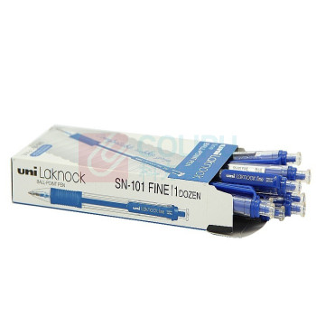 三菱 uni 按压式圆珠笔 SN-101 0.7mm (蓝色) 12支/盒