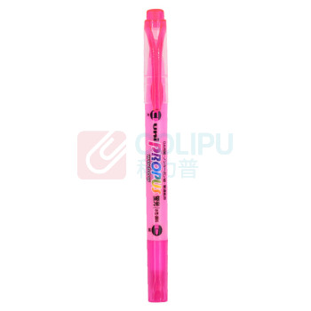 三菱 uni 双头荧光笔 PUS-102T (粉红色) 10支/盒