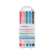 三菱 uni 荧光笔 PUS-103T-5C 双头 (混色) 5支/盒