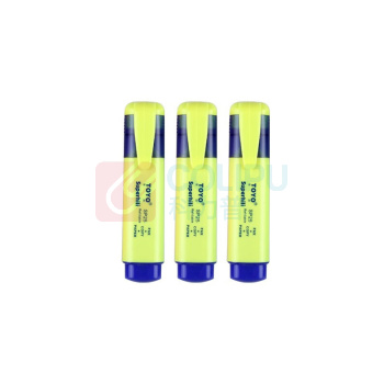 东洋 TOYO 荧光笔 SP-25 2.8mm-4.8mm (黄色) 10支/盒