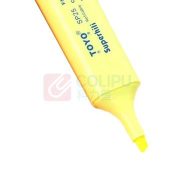 东洋 TOYO 荧光笔 SP-25 2.8mm-4.8mm (黄色) 10支/盒