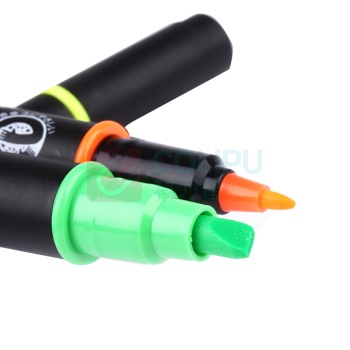 三菱 uni 双头荧光笔套装 PUS-101T5C/PUS-101T5C2 粗头4.0mm,细头0.5mm 5色/套 1套/盒 (新老包装随机发货)