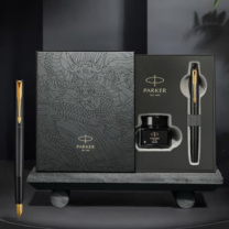 派克 PARKER 派克威雅XL蛟龙黑墨水笔 龙年御龙商务款