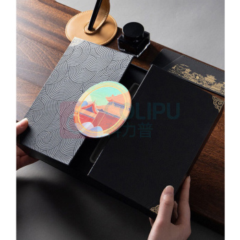 派克 PARKER 经典黑金夹墨水笔+黑墙套装 威雅XL (黑色) 钢笔高端商务套装