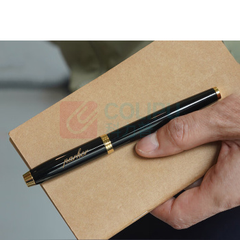 派克 PARKER 纯黑丽雅金夹墨水笔 2015IM