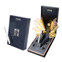 点石 妙笔生花钢笔礼盒 DS-369E 2支笔+4支墨囊/套 (白色+黑色)