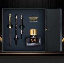 英雄 HERO 金笔三合一礼盒 韶华-10K 钢笔+美工+宝珠笔