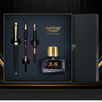 英雄 HERO 金笔三合一礼盒 韶华-10K 钢笔+美工+宝珠笔