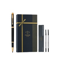 派克 PARKER IM丽雅金夹宝珠笔 流光礼盒 (纯黑)