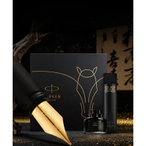 派克 PARKER 骏马金夹墨水笔+马踏祥云礼盒 威雅XL 1支/套