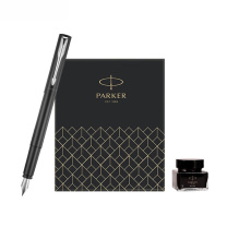派克 PARKER 钢笔 威雅XL经典黑白夹+深灰小墨水