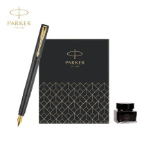 派克 PARKER 经典黑金夹墨水笔礼盒 威雅XL