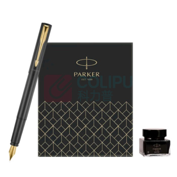 派克 PARKER 钢笔墨水礼盒套装 威雅XL经典黑金夹 30ml墨水+钢笔 墨水新老包装随机发货