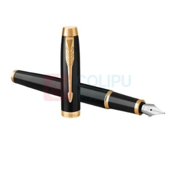 派克 PARKER 金夹墨水笔+迷你墨水礼盒 IM纯黑丽雅 