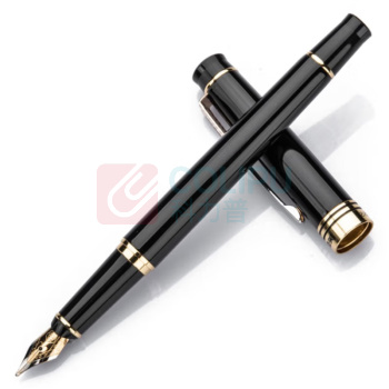 英雄 HERO 金属钢笔 755 笔尖0.5mm (黑色) 1支/盒 TS