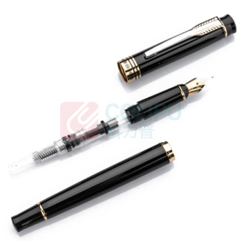 英雄 HERO 金属钢笔 755 笔尖0.5mm (黑色) 1支/盒 TS