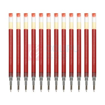 百乐 PILOT 啫喱笔芯 BLS-G2-5 0.5mm (红色) 12支/盒 中性笔笔芯 塑料