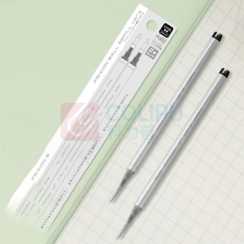 百乐 PILOT 摩磨擦中性笔芯 LFBKRF50F-2B 0.7mm (黑色) 2支装 金属杆