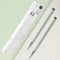 百乐 PILOT 摩磨擦中性笔芯 LFBKRF50F-2B 0.7mm (黑色) 2支装 金属杆