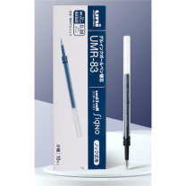 三菱 uni 按动笔芯0.38mm UMR-83 10支/盒 (蓝黑色)